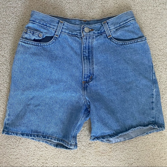 vintage high rise denim shorts - Picture 1 of 2
